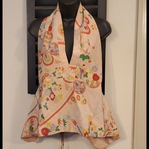 Alice & Trixie Large Silk Asian Floral Halter